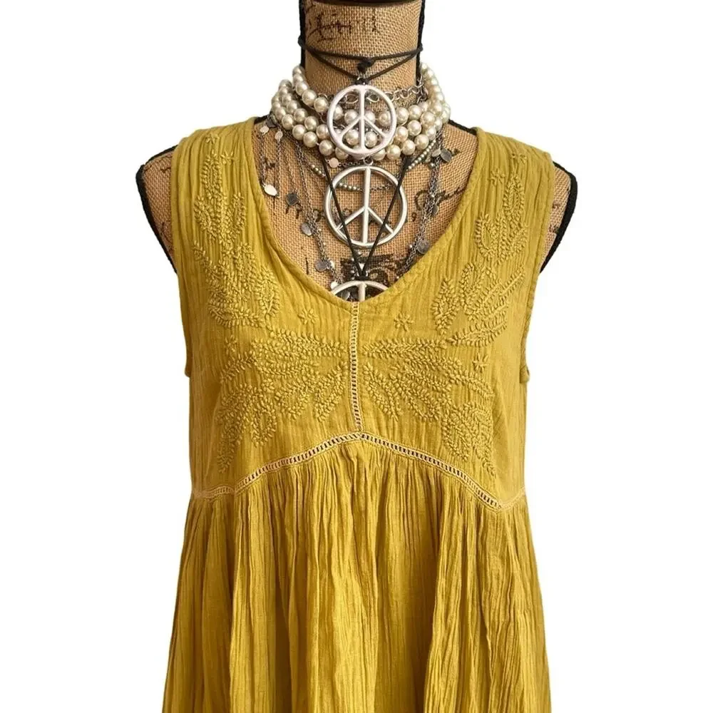 TALISMAN women's 100% cotton maxi sleeveless dress - Australia - SIZE M - MEDIUM - Picture 6 of 14